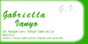 gabriella vanyo business card