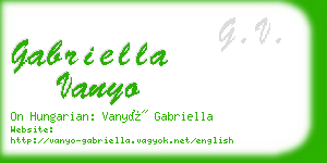 gabriella vanyo business card